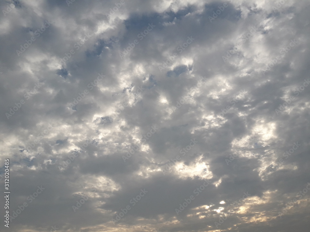 blue sky with clouds