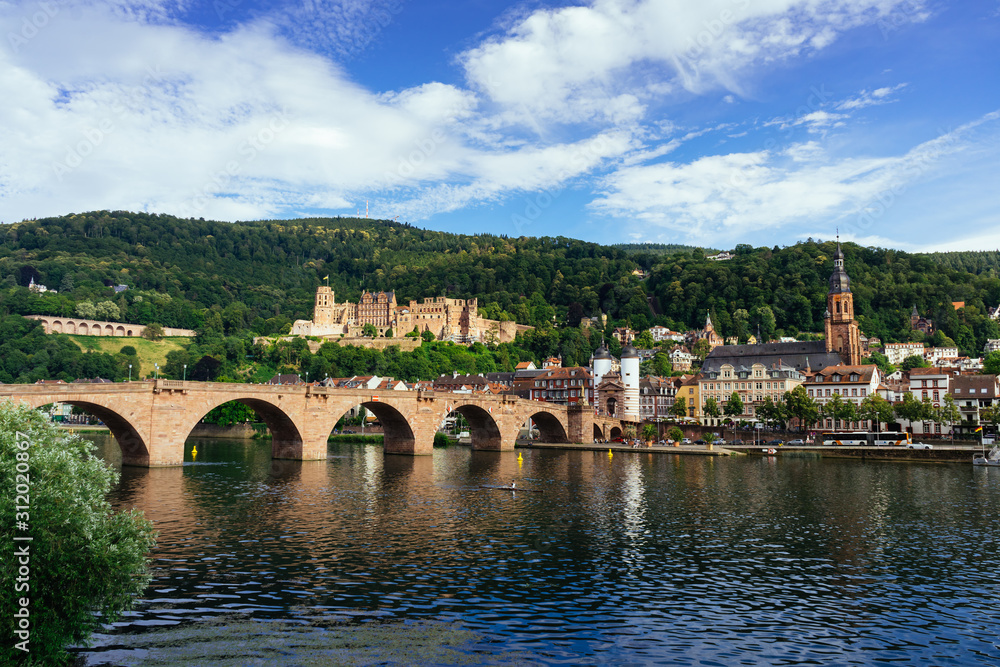 Bridge over the river in Heidelberg