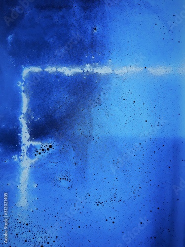 Abstract water surface, with blur / bokeh effect, mainly in classic blue. Design for backgrounds, wallpapers, covers