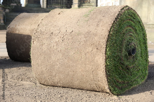 Wallpaper Mural two large turf rolls Torontodigital.ca