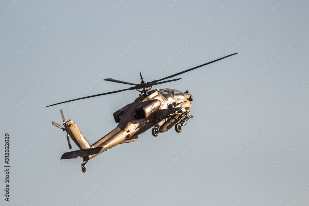 Fototapeta premium helicopter in a shooting traonong
