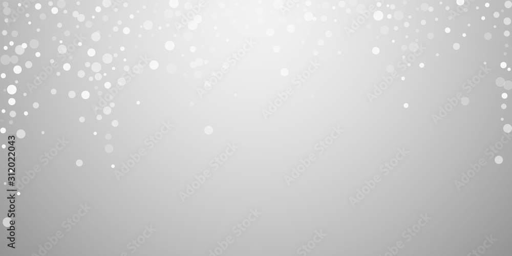 White dots Christmas background. Subtle flying sno White dots Christmas background. Subtle flying sno