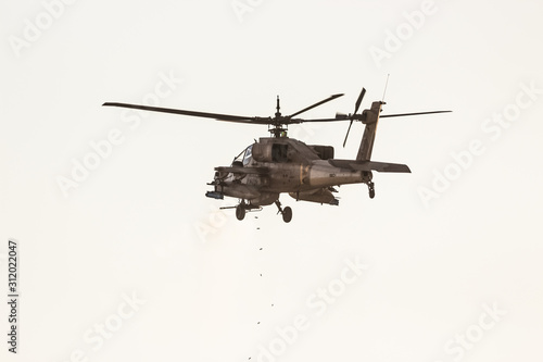 helicopter in a shooting traonong