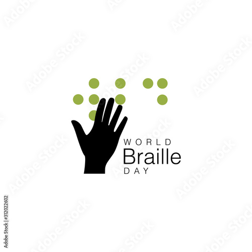Design for annual celebration of World Braille Day (January 4)