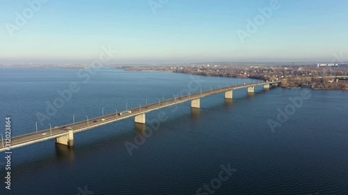 Wallpaper Mural Aerial view of the left bank of the Dnieper city from the South bridge. Torontodigital.ca
