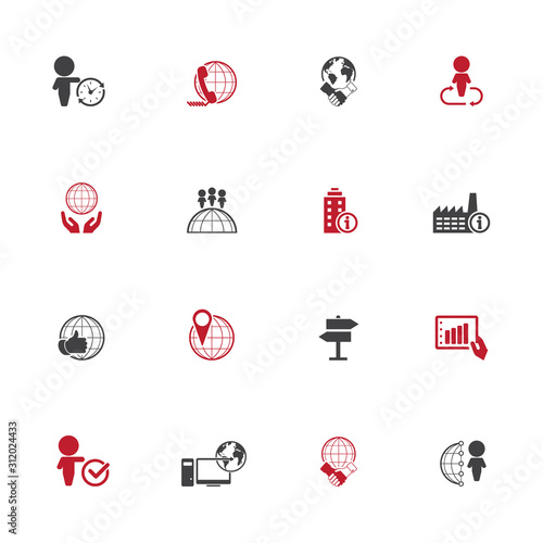 Business icon set	