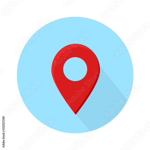 Location icon on the map.vector illustration and icon