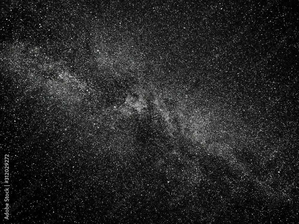 Starry night sky. The Milky Way, our the galaxy