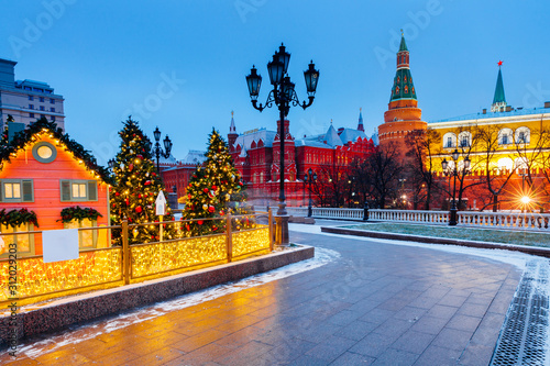 Тhe Kremlin at Christmas, Moscow, Russia