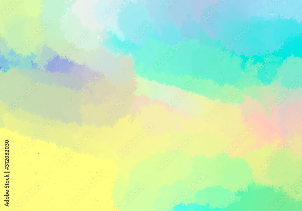 Fototapeta premium abstract watercolor background pastel gradient yellow blue trend desing rich