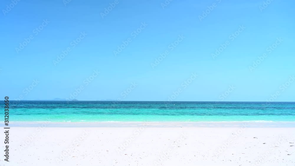 amazing Phuket Thailand tropical island beach,View of beach sea on sun light in the summer,Blue turquoise sea and white sand background.4K Video Clip amazing Phuket Thailand tropical island beach,View of beach sea on sun light in the summer,Blue turquoise sea and white sand background.4K Video Clip