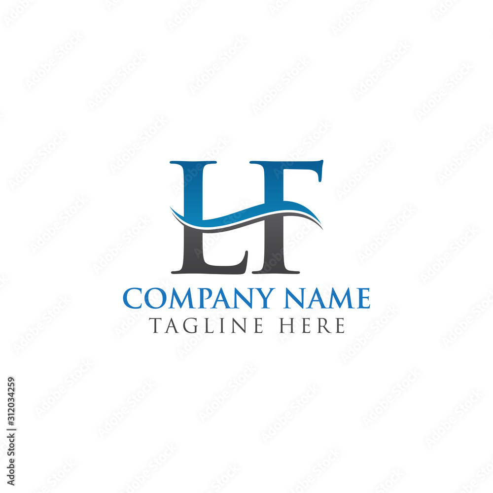 Initial LF letter Logo Design vector Template. Abstract Letter LF logo Design Initial LF letter Logo Design vector Template. Abstract Letter LF logo Design