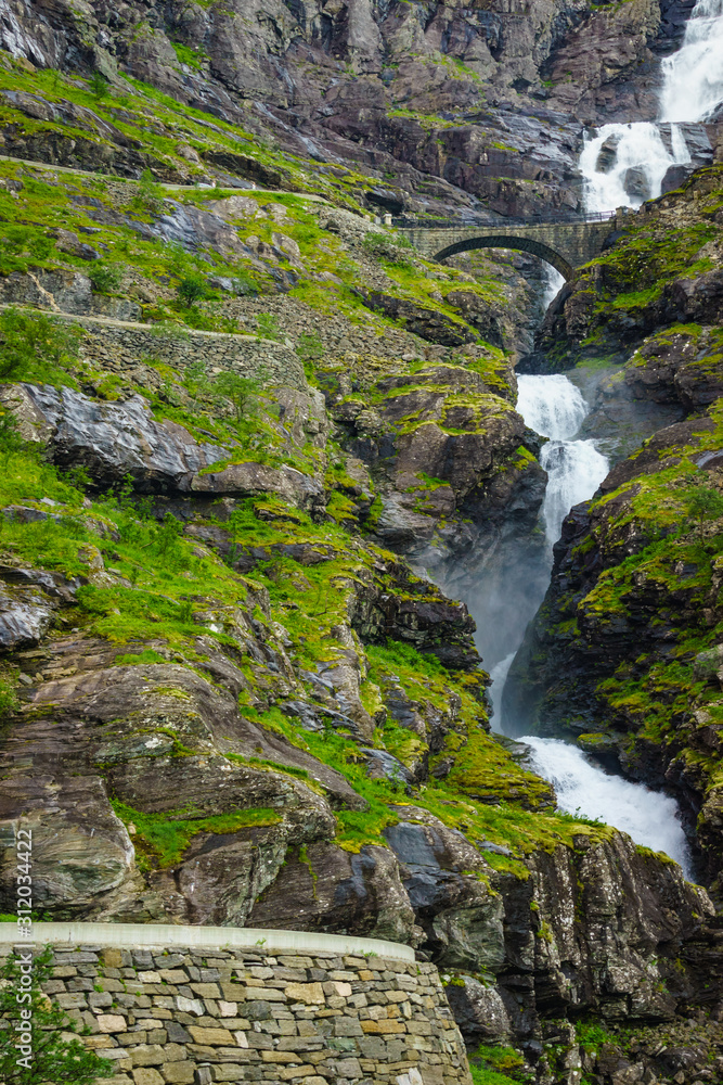 Trollstigen mountain road in Norway