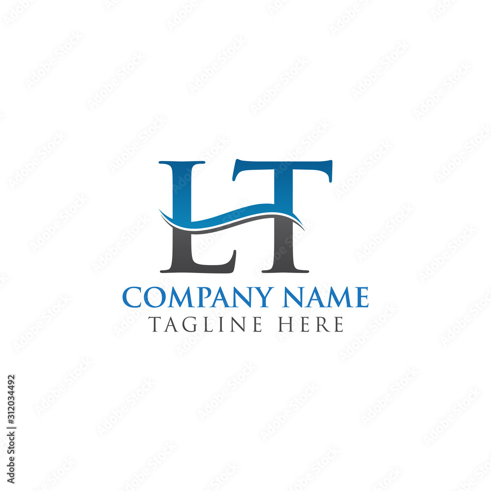 Initial LT letter Logo Design vector Template. Abstract Letter LT logo Design Initial LT letter Logo Design vector Template. Abstract Letter LT logo Design