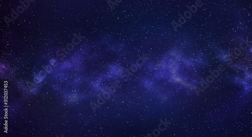 Milky way galaxy with stars and space background. © Alano Design