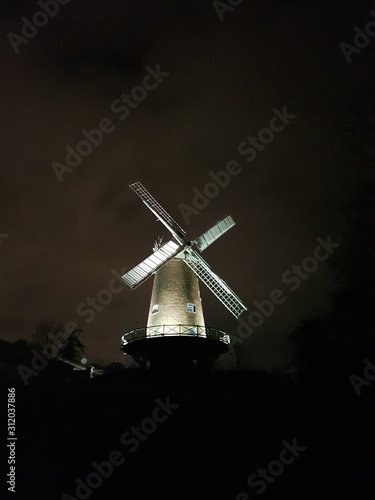 windmill on a background of blue sky