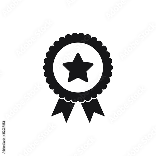 Excellence star icon design. Sertificate stamp symbol. Vector illustration