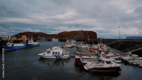 The harbout village of Stykkishólmur in West Iceland photo