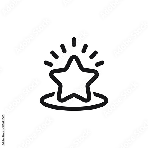 Excellence star icon design. Sertificate stamp symbol. Vector illustration