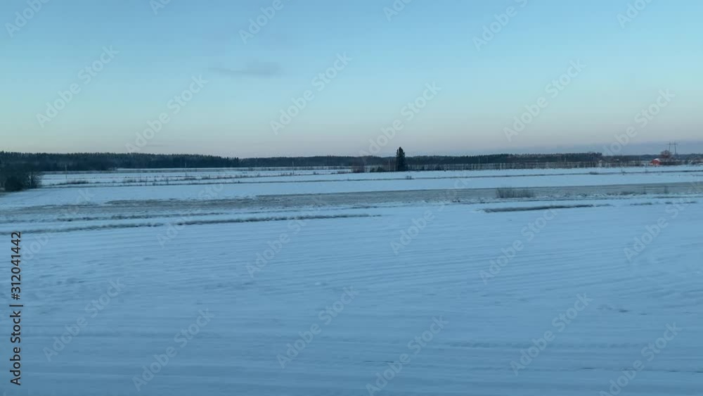 View From Train Finnish Landscape View From Train Finnish Landscape