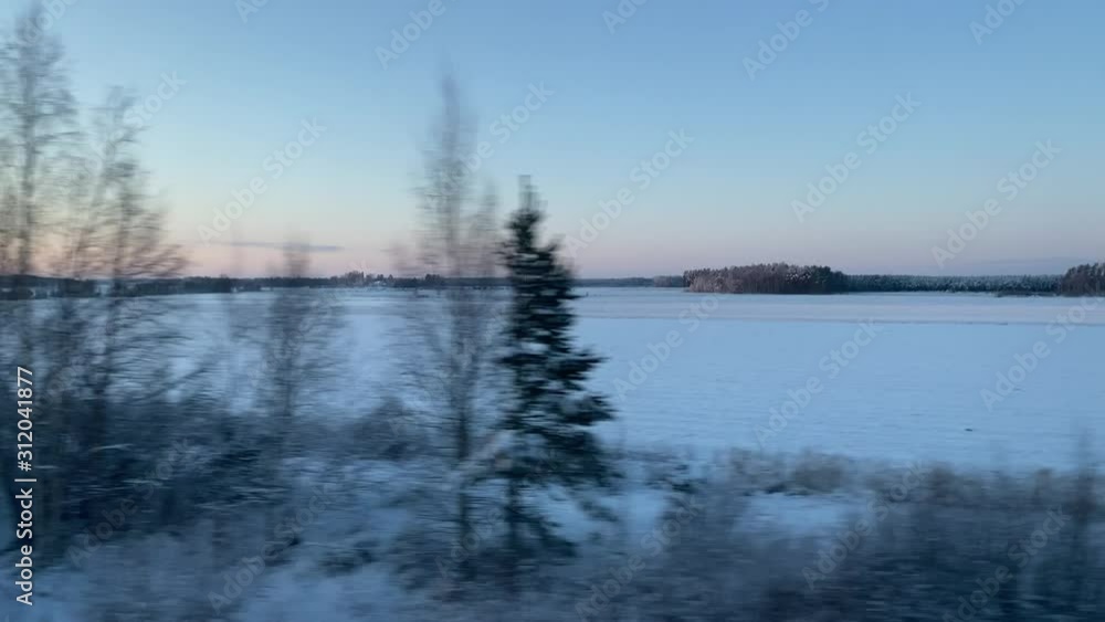 View From Train Finnish Landscape View From Train Finnish Landscape