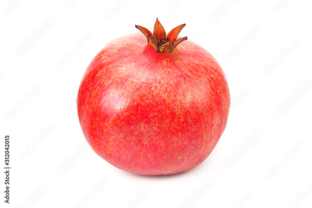 pomegranate fruit isolated on a white background pomegranate fruit isolated on a white background