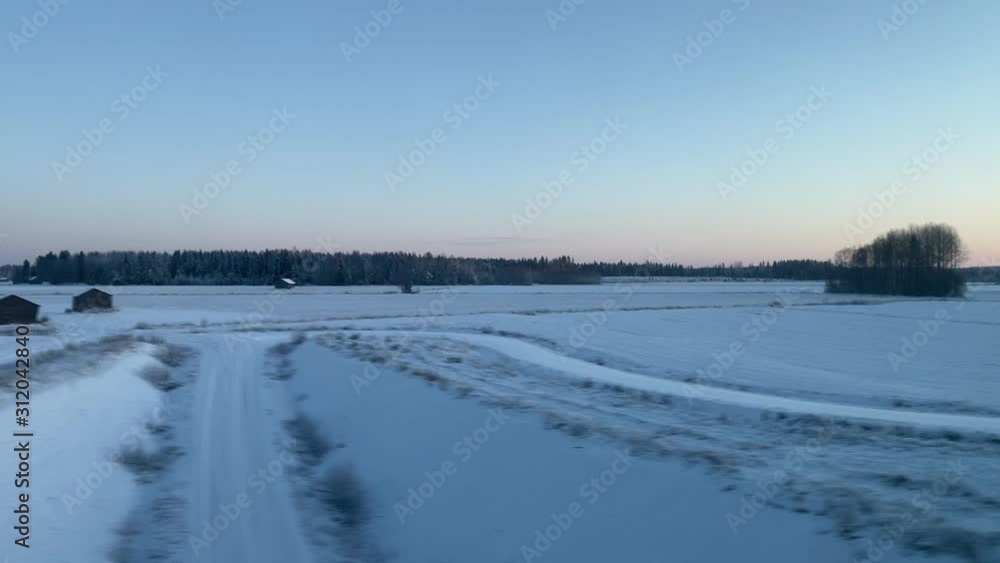 View From Train Finnish Landscape View From Train Finnish Landscape