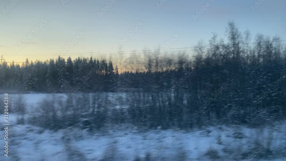 View From Train Finnish Landscape View From Train Finnish Landscape