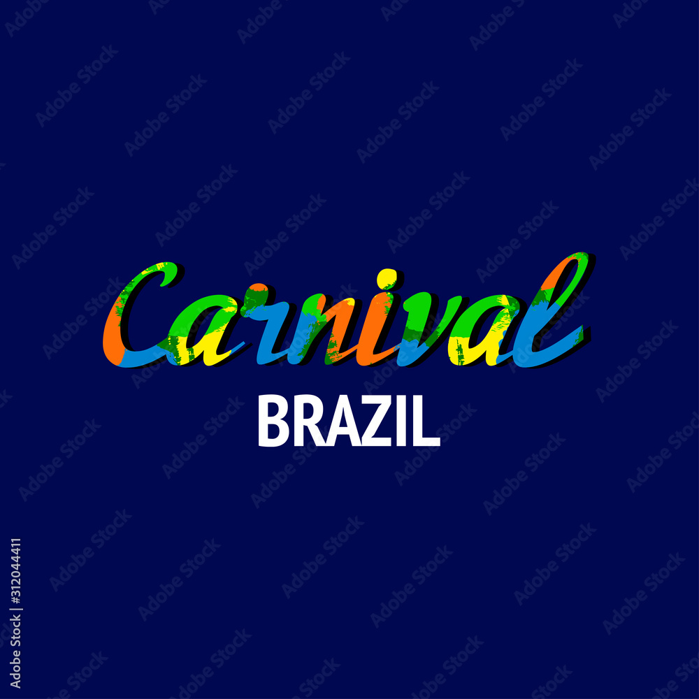 brazil carnival lettering
