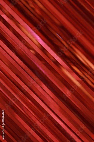 red ribbons curtain closeup for background