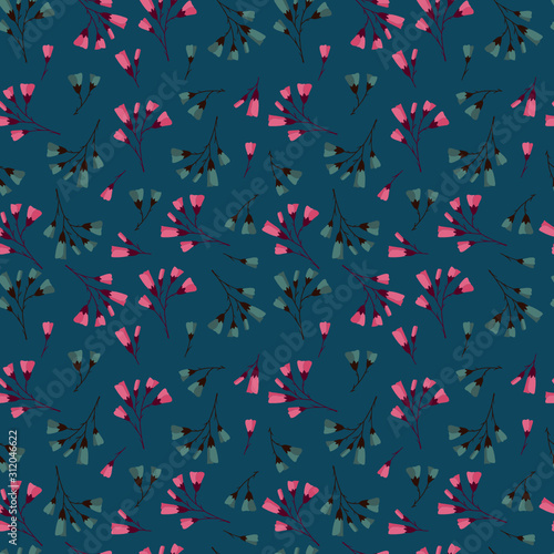 Seamless flowers pattern. Vector illustration can be used for fabrics  wallpaper  web  invitation  card.