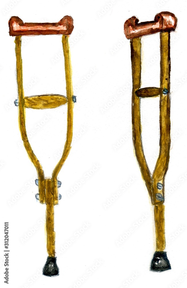 Old crutches art Old crutches art