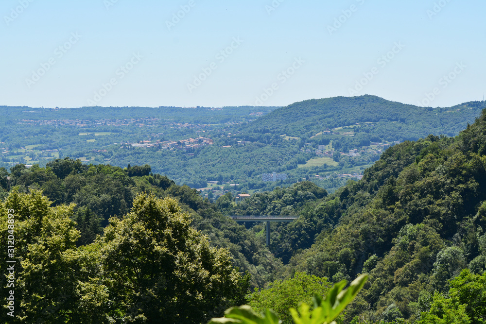 Panorama del Mendrisiotto dalla Valle di Muggio