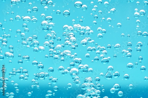 air bubbles in water macro background