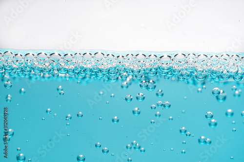 air bubbles in water macro background