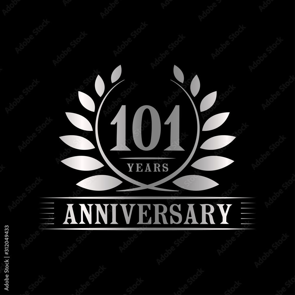 101 years logo design template. Anniversary vector and illustration template. 101 years logo design template. Anniversary vector and illustration template.