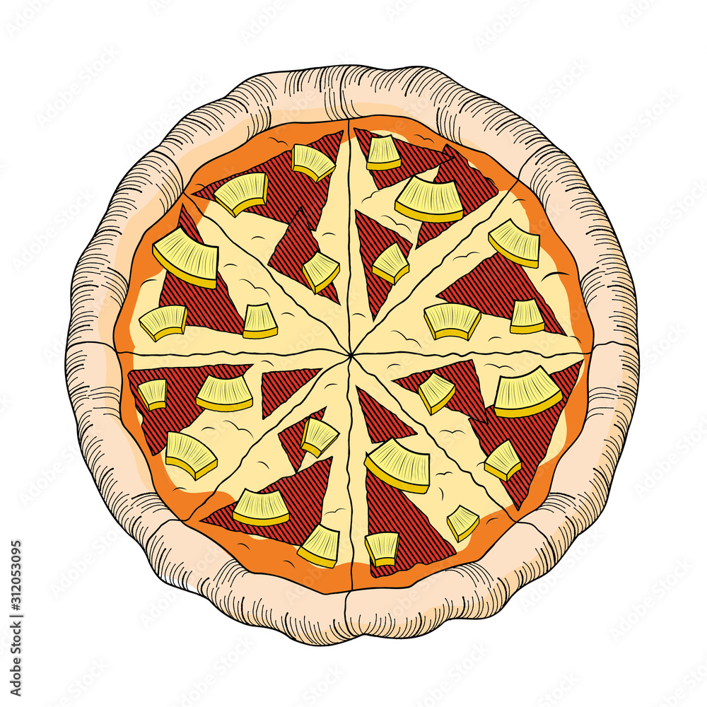 Pineapple Pizza Stock Illustrations – 1,970 Pineapple Pizza Stock  Illustrations, Vectors & Clipart - Dreamstime