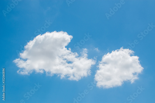 Blue sky background with clouds in cloudy day.