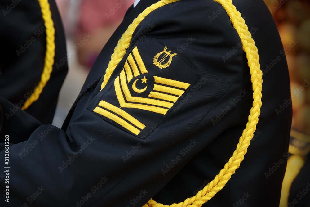 Obraz premium military band musician and details