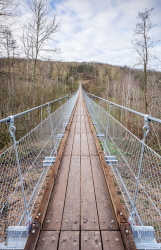 Hängebrücke über das Bärental, Hohe Schrecke, Thüringen, Deutschland