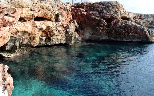Escena de costa sur de Menorca