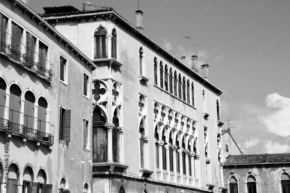 Obraz premium Venice, Italy. Vintage toned black and white style.