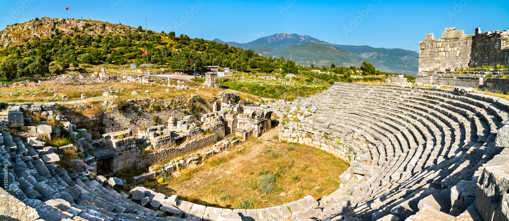 Roman amphitheater at Xanthos in Turkey