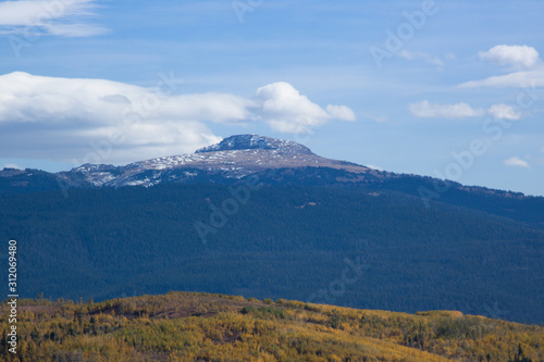 Snow capped mountain