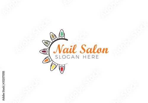 Nail logo vector