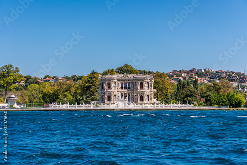 The Beylerbeyi Palace, located in the Beylerbeyi neighbourhood of Uskudar district in Istanbul, Turkey at the Asian side of the Bosphorus. An Imperial Ottoman summer residence built in the 1860s