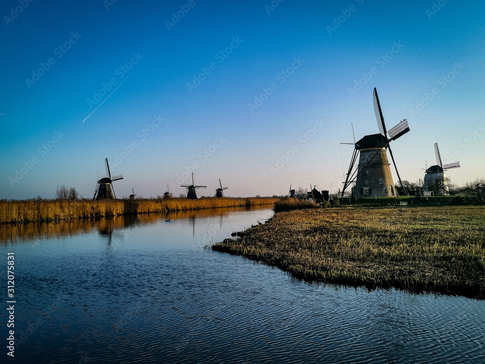 dutch windmill in holland