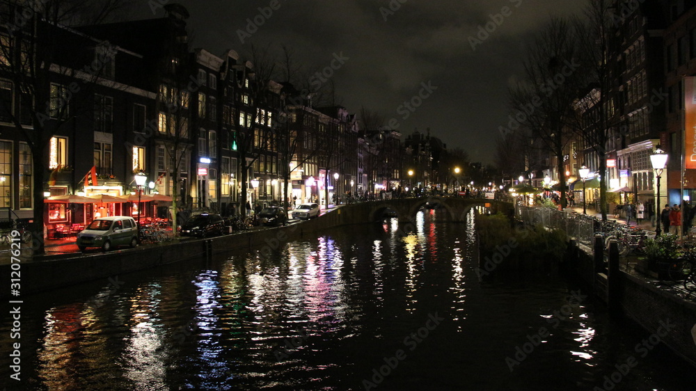 Fototapeta premium AMSTERDAM à Noël - Pays Bas