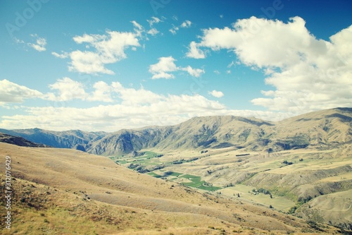 New Zealand landscape - Mt Aspiring National Park. Vintage filtered colors. © Tupungato