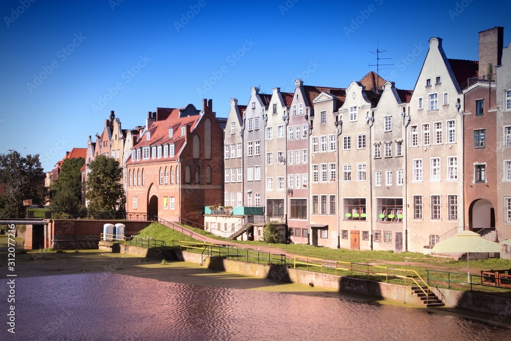 Fototapeta premium Poland - Gdansk. Filtered color tone.